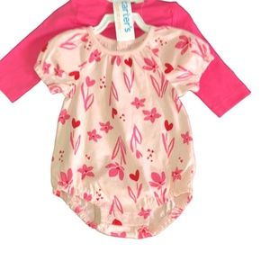 carter’s -just one you- Baby Girl’s 2-Piece Pink Romper Set Size 3 Months